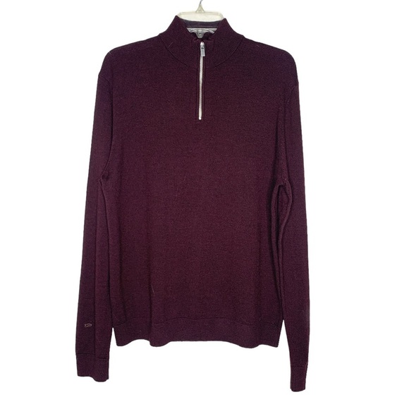 The Kooples Merino Wool 1/4 Zip Sweater - Picture 1 of 6